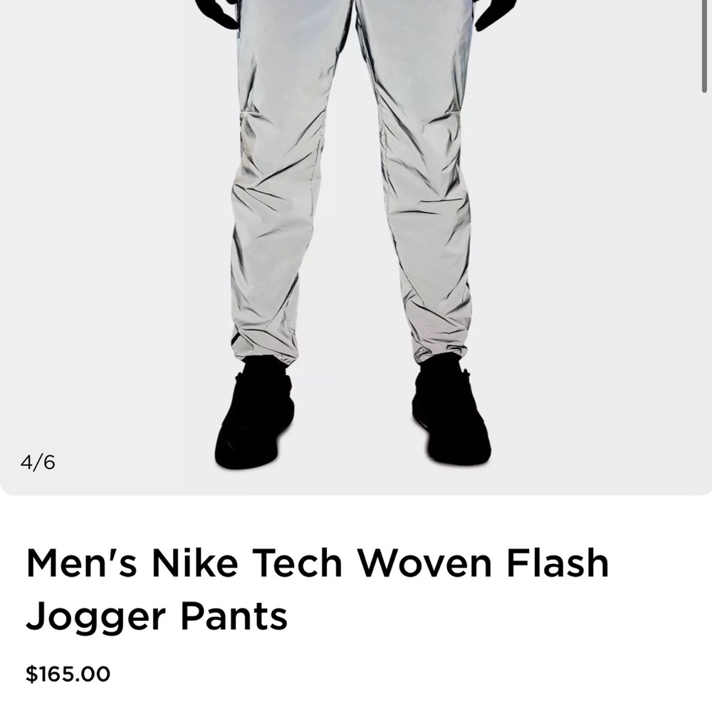 Nike Men's Woven Jogger Pants - Light Gray